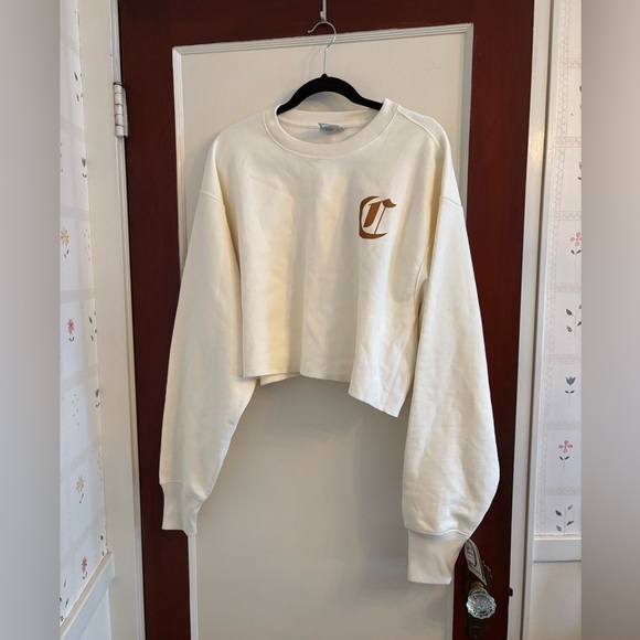 NWT Champion Reverse Weave Old English Script Cropped Sweatshirt XL - Picture 5 of 5